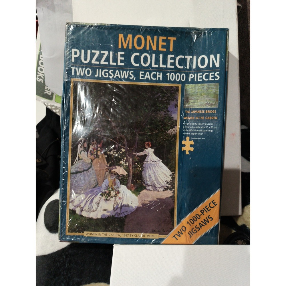 Monet Puzzle Collection - Two Jigsaws 1000 Pc. Ea. Factory Sealed 50x70 Cm